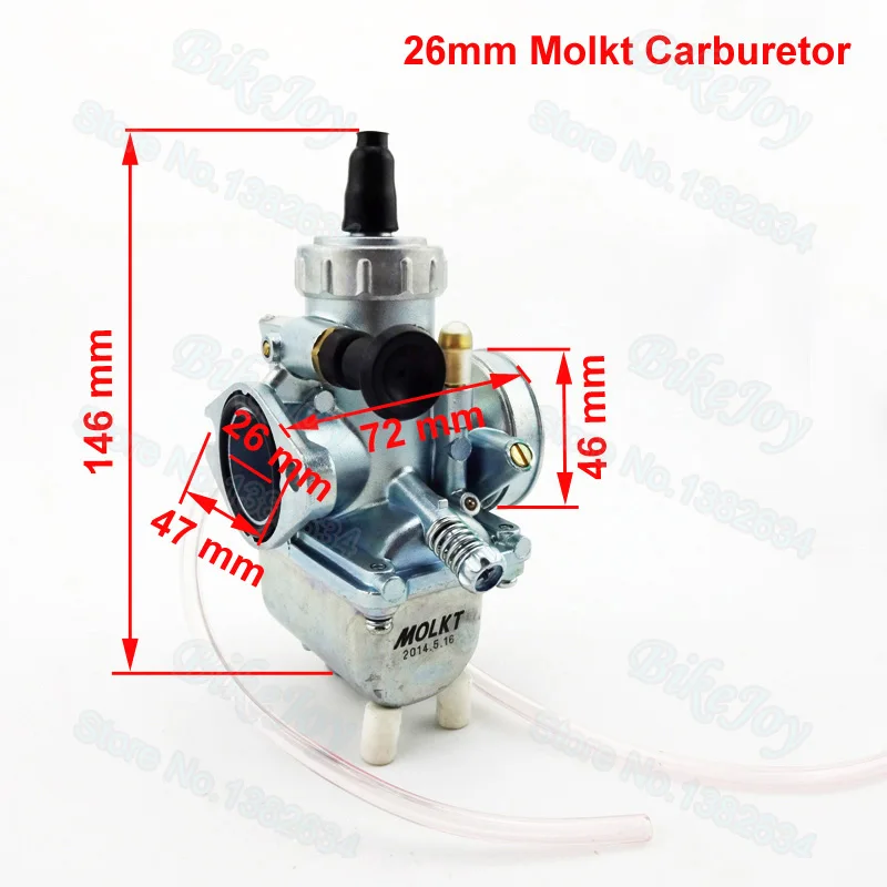 26 мм Molkt карбюратор для 125cc 140cc 150cc Lifan YX Zongshen Stomp Atomic DHZ модели SSR и Pit Dirt Bike ATV Quad