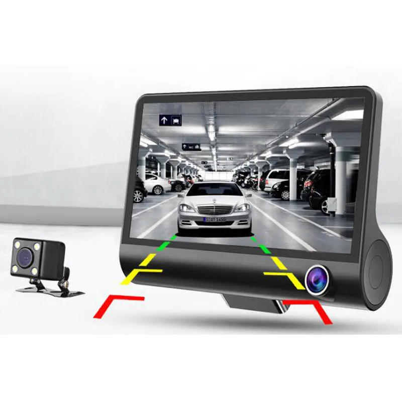 3 в 1 Автомобильный радар детектор DVR камера 4 дюйма Built in GPS скорость Анти объектива