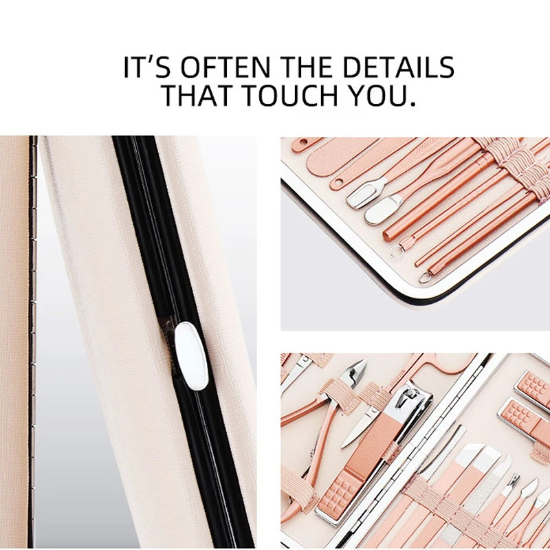 Маникюрный набор из 18 шт. кусачки нержавеющей стали для дизайна ногтей