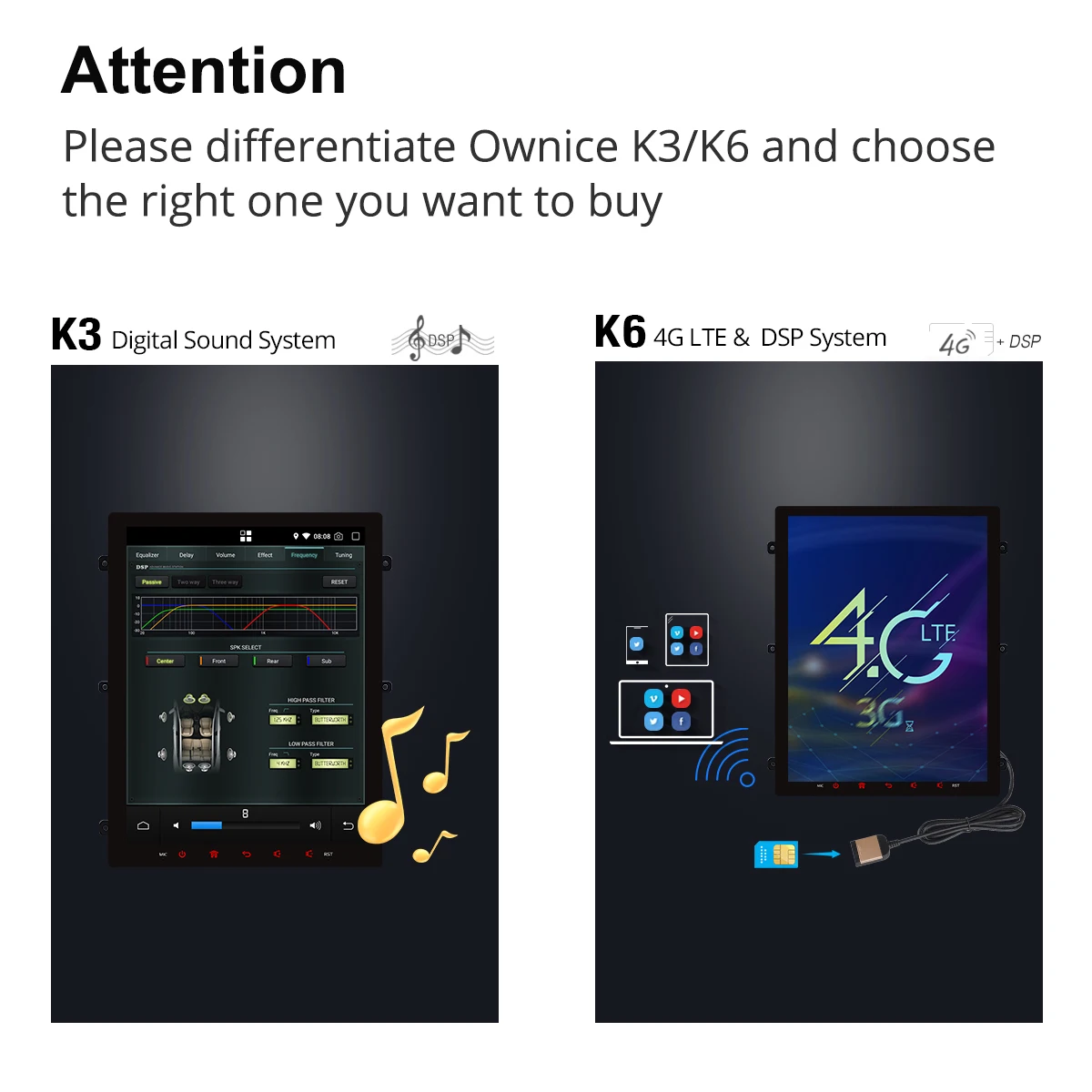 Ownice HDMI DSP 4G LTE вертикальный PX6 Android 9 0 автомобильный DVD-плеер для Buick Excelle XT GT 2006 - 2016 K3