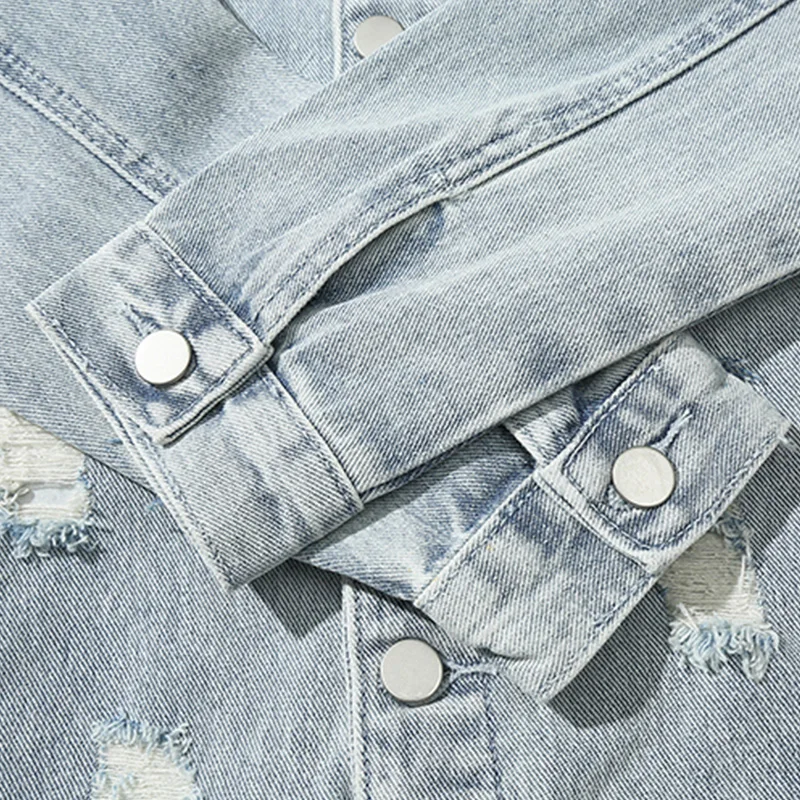 

Windbreaker Denim Jacket Men Cartoon Comics Print Hip Hop Jeans Jacket Men Streetwear 2020 Spring High Street Cowboy Jacket Men