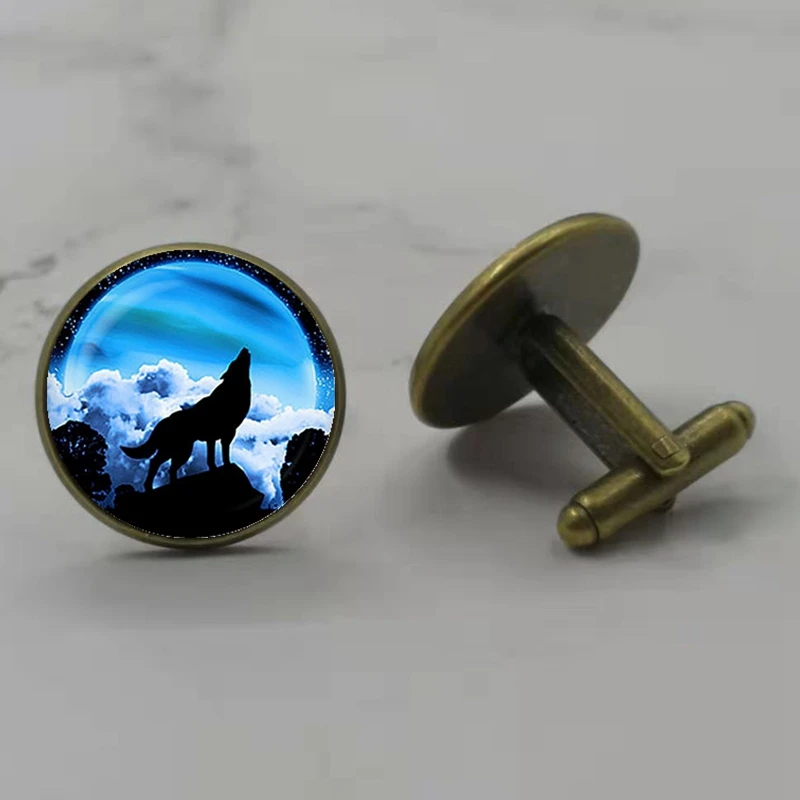 Nymph Скандинавское колдовство муранское стекло волк круглые манжеты День