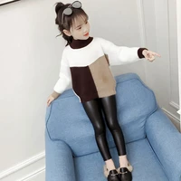 autumn and winter girls sweater leisure velvet childrens pullover clothing thickening shirt hpy012