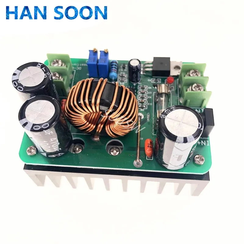 Преобразователь DC/DC повышающего напряжения 10-60В до 12-80В с регулятором напряжения 600Вт, автоматическим источником питания и регулируемым выходным напряжением.