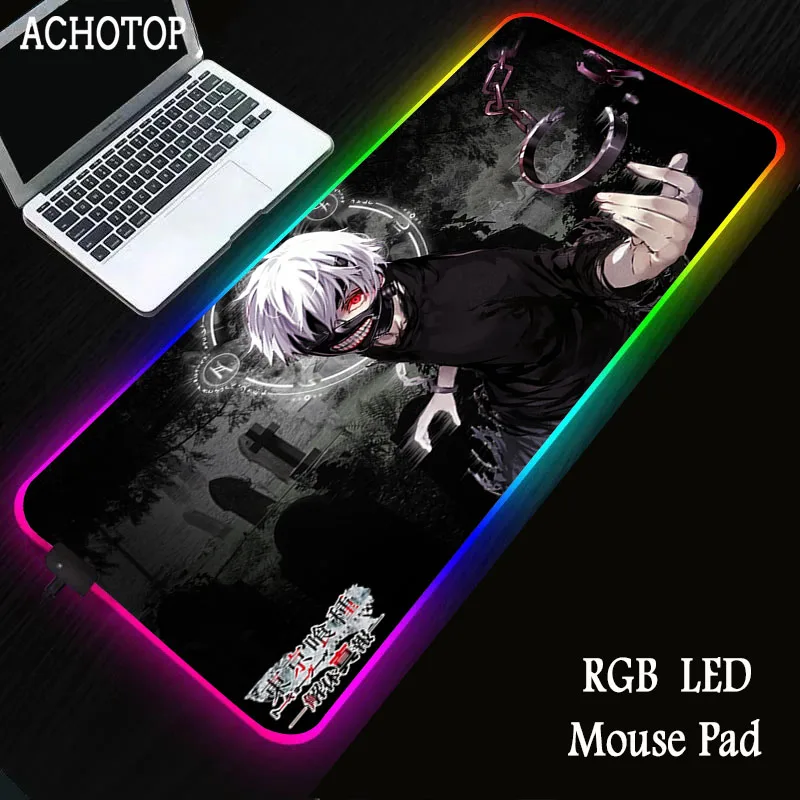 

Anime Tokyo Ghoul DIY RGB Gaming Mouse Pad Large pad Computer Star War Gamer Keyboard s USB Mause Mat