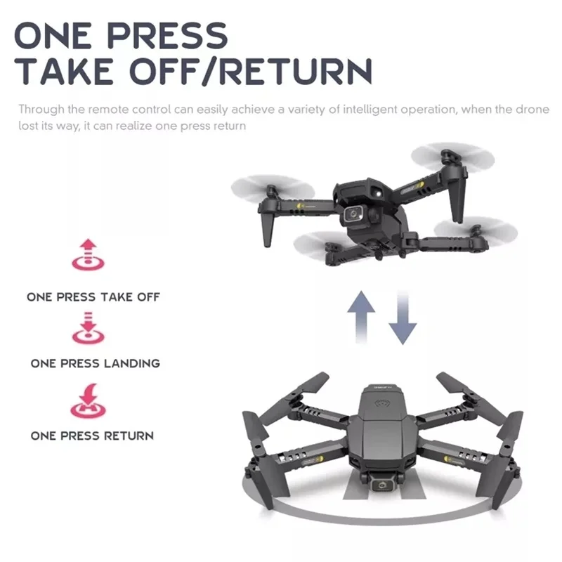 2021 HJ78 мини дрон 4k профессиональный HD двойная камерой с WIFI FPV RC вертолёт