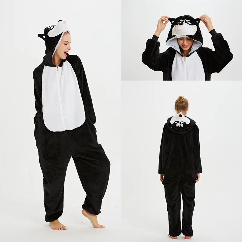 

2020 New Unicorn Pajamas Adults Animal Onesies For Women Men Pajamas Suit Cartoon Kugurumi Uincorn Winter Warm Flannel Sleepwear
