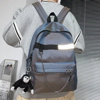 joypessie fashion men backpack waterproof nylon rucksack for college boys student bookbag lovers school bag black travel mochila
