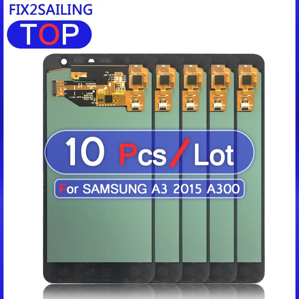 ЖК дисплей Super AMOLED для Samsung Galaxy A3 2015 A300 A3000 10 шт. 100% протестированный рабочий