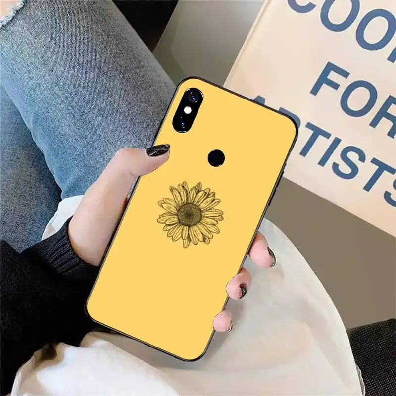 

Beautiful yellow sunflower Phone Case For Xiaomi Redmi note 7 8 9 t max3 s 10 pro lite