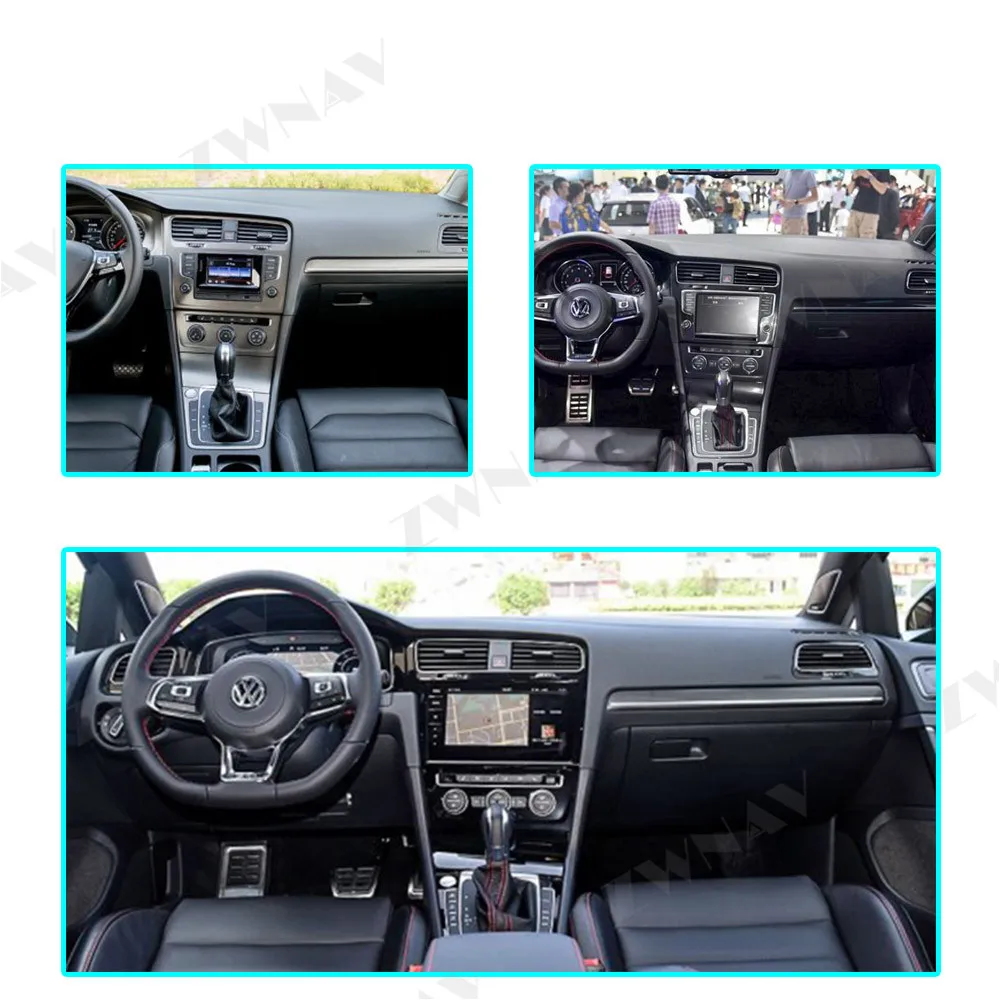 PX6 4 Гб ОЗУ Тесла стиль Android 9,0 Автомобильный gps навигация для Volkswagen Golf 7 2010- головное устройство Мультимедиа Радио магнитофон