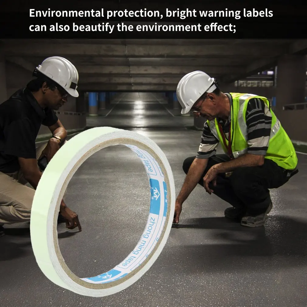 

OUTAD 10M Luminous Tape Self-adhesive Glow In Dark Safety Stage Home Decorations Night Vision Safety Security Warning Tape