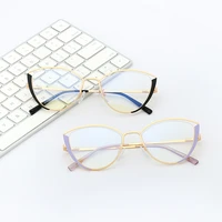 glasses blue light protection cats eye vintage accessories transparent lens purple unisex trendy no diopter butterfly pink