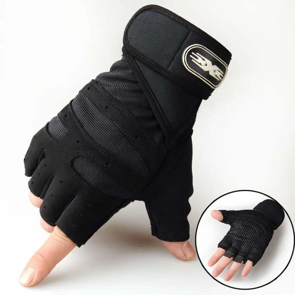 

1 Pair Sports Gloves Practical Shockproof Breathable Training Gloves Extended Wrist Durable Training Gloves
