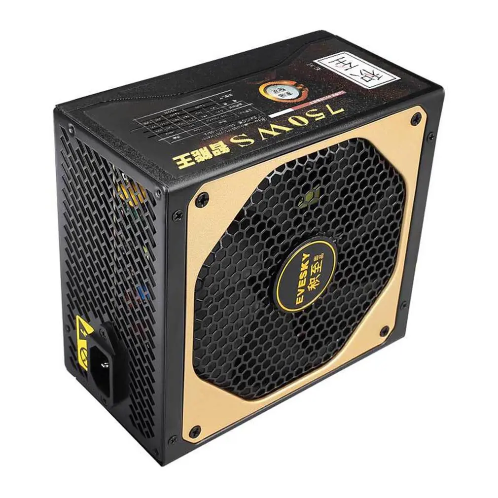 

Power Game 750ws PC Power Supply ATX Computer Case Chassis Active PFC Power Supply For Wide Stability With Grid Cooling Hole