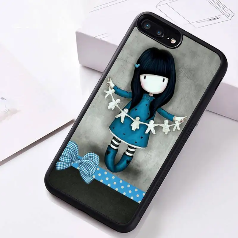 

Japan Santoro Gorjuss little girl Phone Case Rubber for iPhone 11 pro XS MAX 8 7 6 6S Plus X 5S SE 2020 XR case