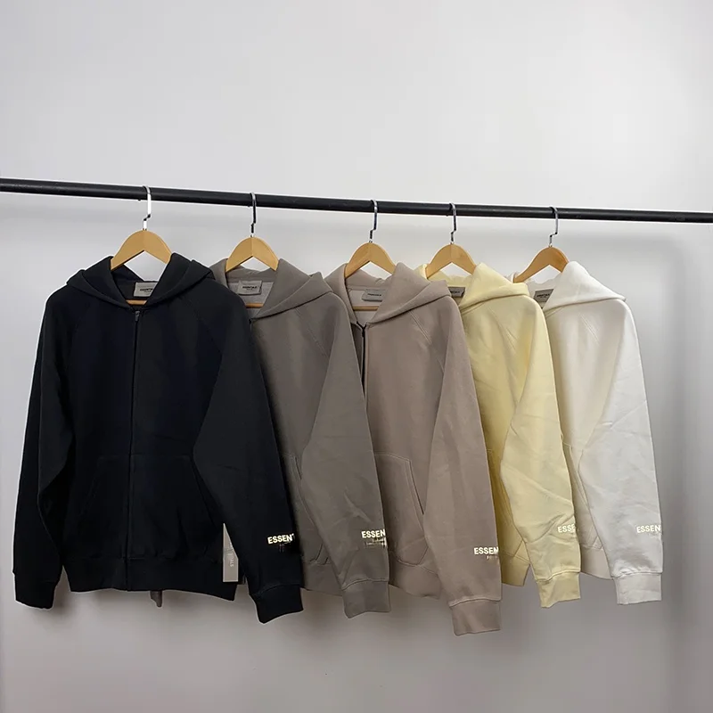 

2021 new Zip Hoodies Sweatshirts essentials kanye west jerry lorenzo loose ovesized Zip-up Hoodies hip hop