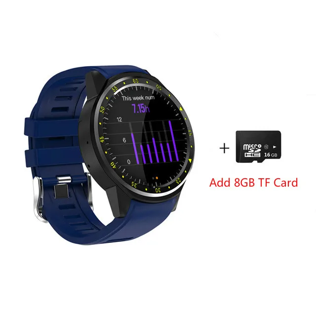 blue 8GB Умные часы F1, мужские спортивные Смарт-часы с sim-картой, gps Поддержка, шагомер, Bluetooth, 4,0, камера, наручные часы для женщин, для IOS, Android, телефона - Цвет: blue 8GB