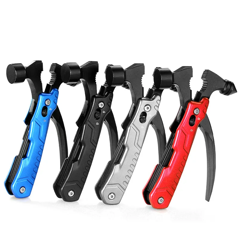 

Survival Hammer Multitool,Fathers Day Christmas Gifts for Dad,Emergency Escape Car Safety Hammer 12 In 1,Multi-Functional Hammer