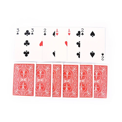 

Комплект из 2 предметов волшебная палочка 3 три карточные фокусы карты легкий классический магия игральных карт Семья смешная игра