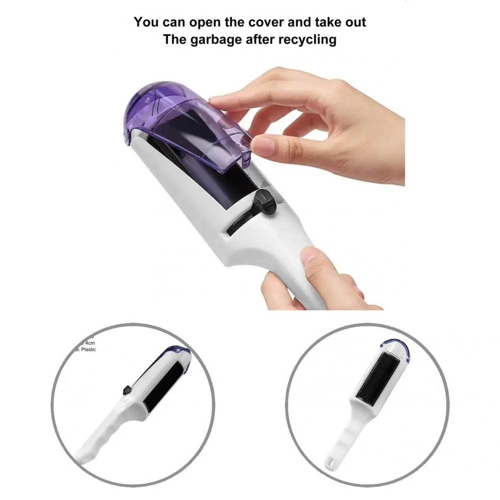 

High-efficiently White Color Electrostatic Clothing Dust Hair Remover for Home