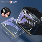 Защита экрана для Apple Watch 7 Чехол 41 мм 45 мм 44 мм 40 мм полный бампер из ТПУ чехол для Iwatch 42 мм 38 мм аксессуары для iwatch 6 5 4 3