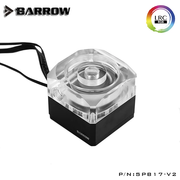 Barrow DDC PWM Pump17w Maximum Flow Lift 5.5meters 960L / H / DDC Combo Pump + Reservoir / Length 195mm 245mm / Coolant Tank RGB