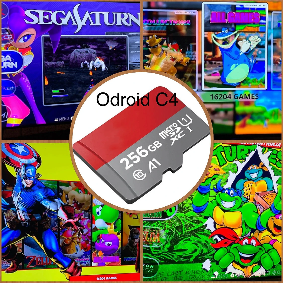256 ГБ Odroid C4 EmuElec 3,7 256G 16000 + игры, только SD-карта! Много удовольствия, лучший на земле. Подключи и работай.