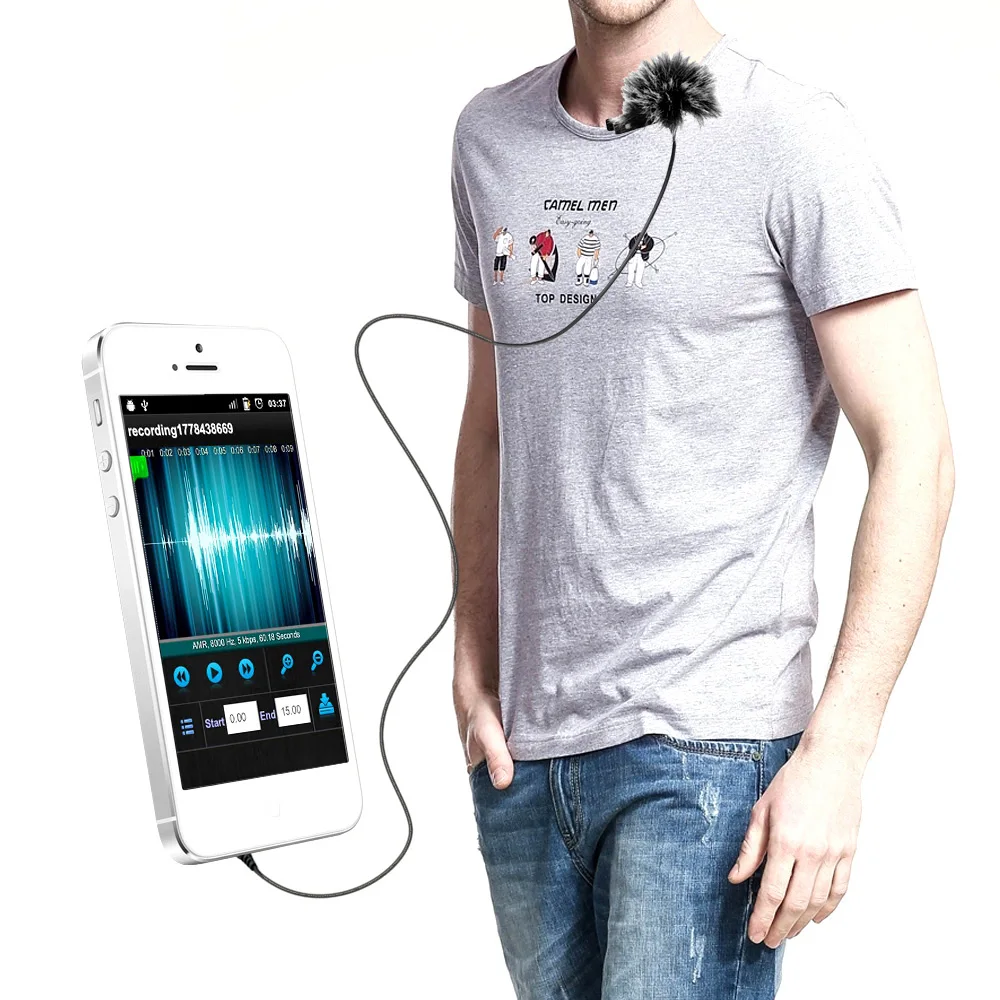 Микрофон Comica Lavalier CVM V01SP всенаправленный конденсаторный микрофон с зажимом для