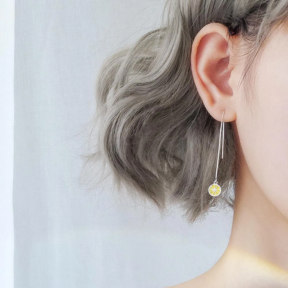 

Contracted Fruit Lemon Stud Earrings Personality Fashion Women Stud Earrings Gift