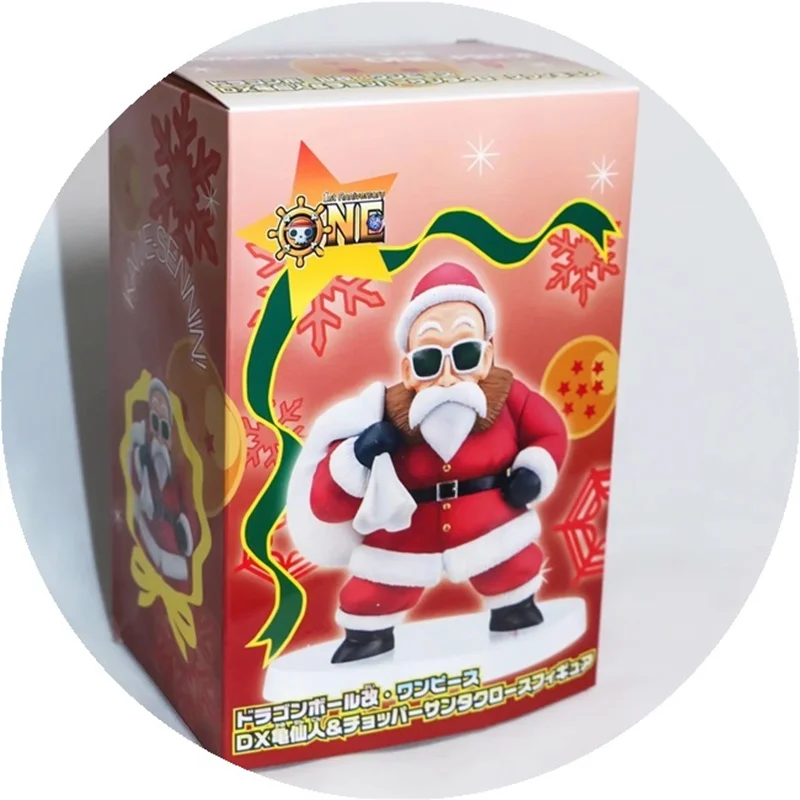 

One Piece Tony Tony Chopper Master Roshi The Straw Hat Pirates Christmas Sled Golden Cat Sticker Original PVC Action Figure Toy
