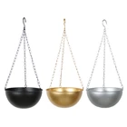 Металлическая подвесная цепочка для растений, подвесная корзина, потолочный плантатор, держатель для цветочного горшка, садовый