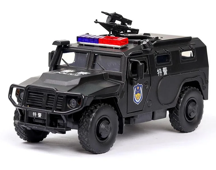 1:32 Hummer M1046 военный автомобиль модель усовершенствованная, от взрыва, бронетранспортер со звуком светильник сплав игрушечный автомобиль модель литая игрушечная машинка