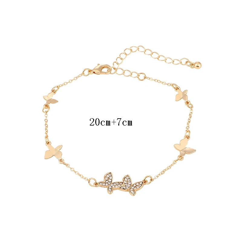 

Fashion New Shiny Crystal Lucky Bracelet For Woman Shiny Crystal Butterfly Sweet Cuff Bracelet Female 2021 Jewelry Gifts