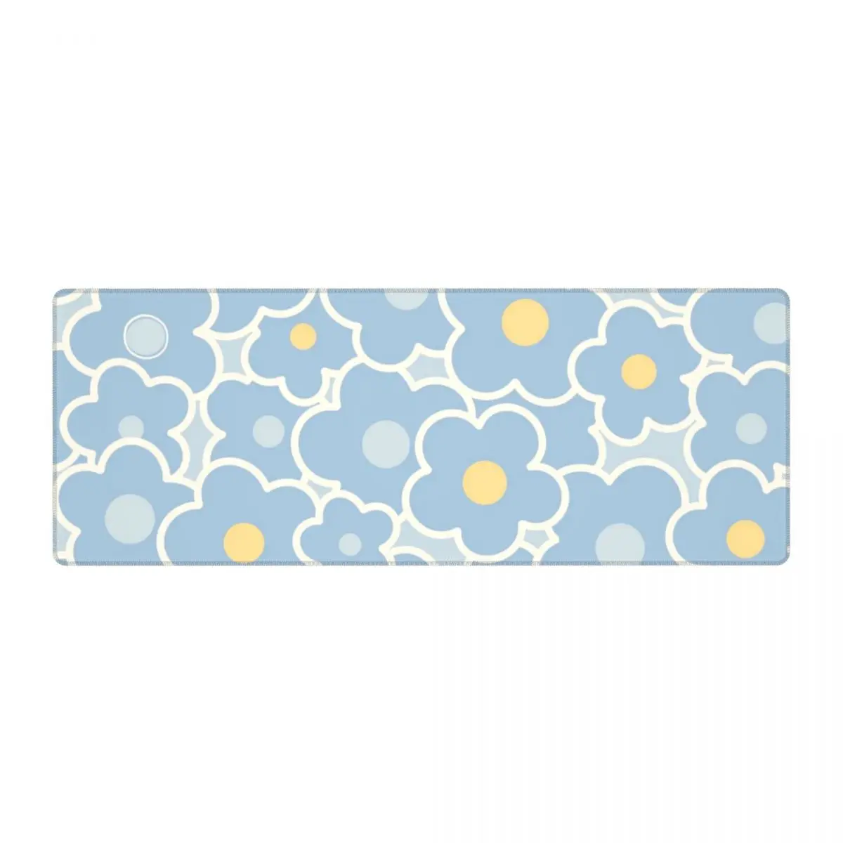 

Large Mouse Mat Cartoon Simple Laptop Mouse Pad Cute Flowers Blue Learning Mouse Mat Non-slip Birthday Gift Table Mat Gamer