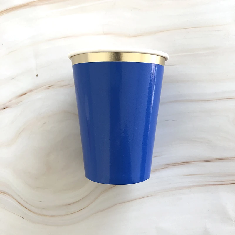 64 шт./компл. фольгированная Золотая одноразовая посуда товары для детского дня