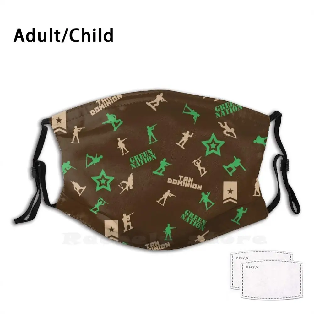 

Пластиковая война для взрослых и детей, противопылевая маска с фильтром «сделай сам», игрушки, армия, зеленый, загар, пластиковая война, игрушка детства