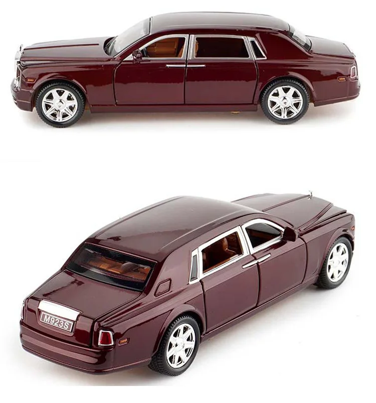 Модель автомобиля из сплава под давлением в масштабе 1:24 модель рулоне Royce Phantom