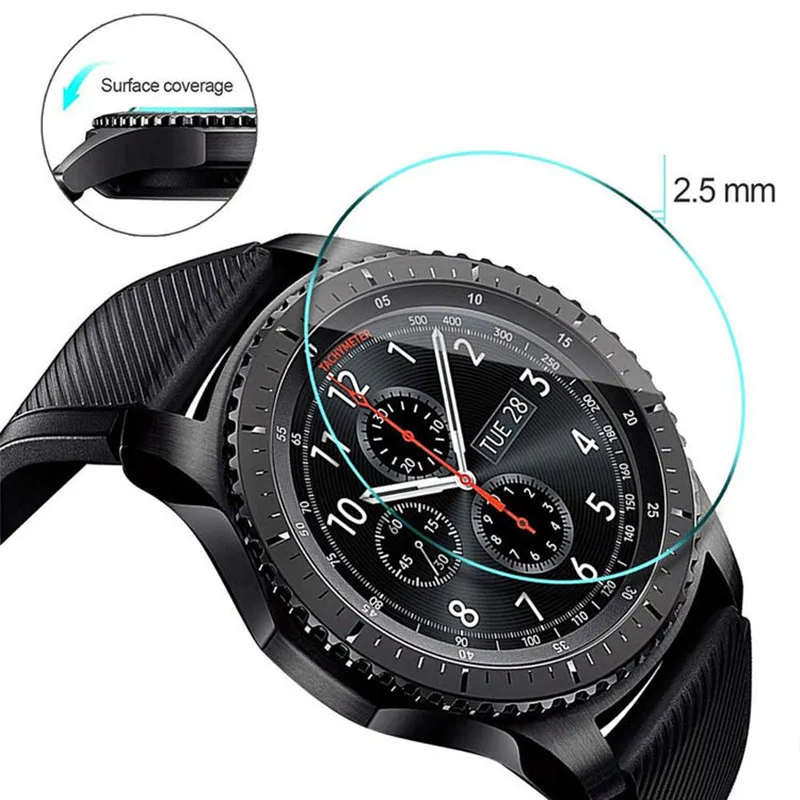 2 шт закаленное стекло для Samsung Galaxy Watch 42 мм 46 Gear S2 S3 Защитная пленка + набор