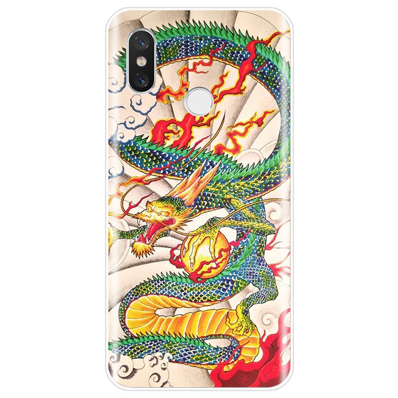 Чехол с китайским драконом мягкий силиконовый чехол из ТПУ для телефона xiaomi 4 5 5S