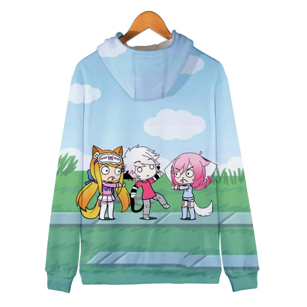 

Gacha Life Men/Women Zipper Hoodies 3D Print Game Fashion Sweatshirt Long Sleeve Coat Plus Size Zipper Hooded