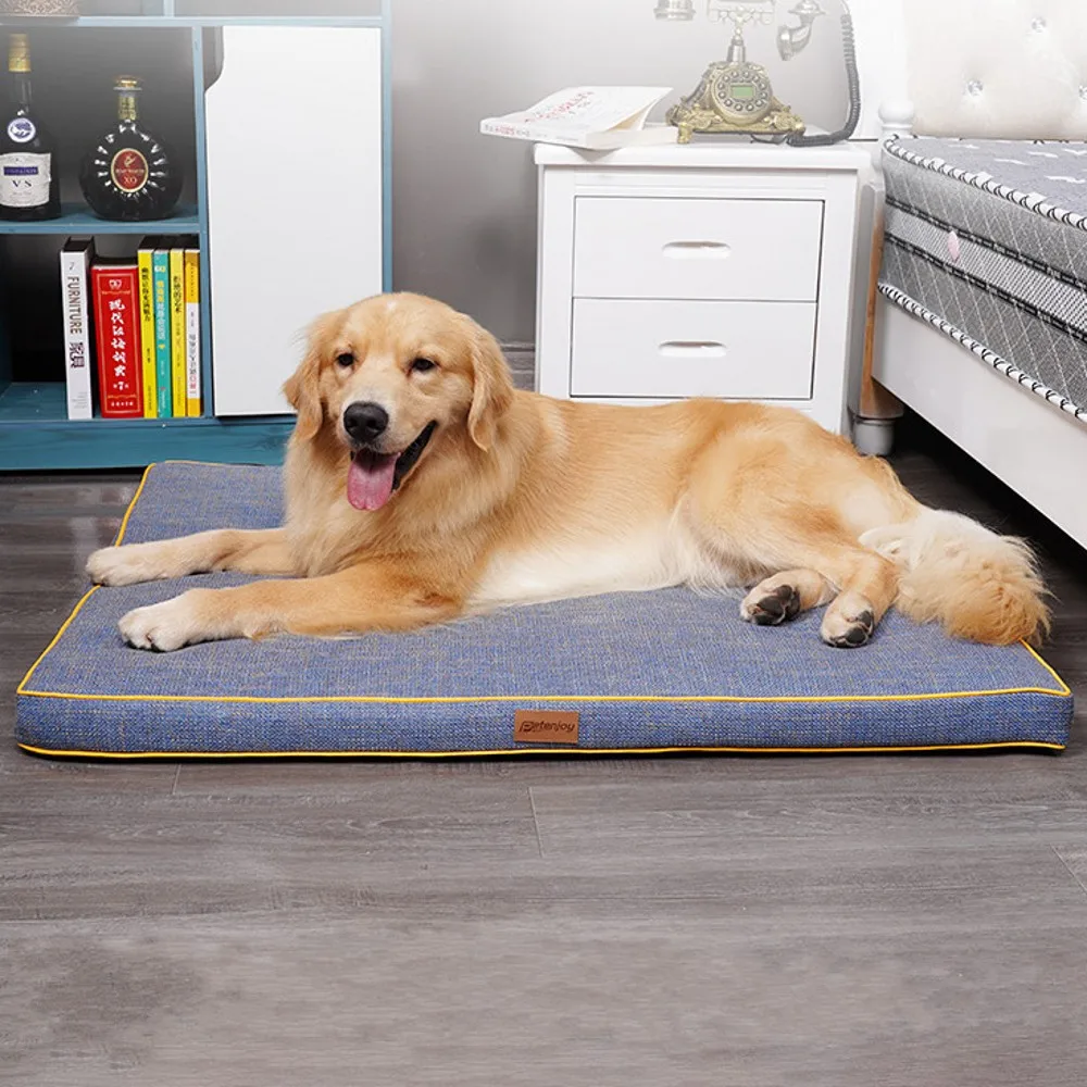 

2021 New Pet Bed Soft Mattress Mat Crate Kennel Sleeping Pad Washable Anti-Slip Bottom Small Medium Large Dogs House Cushion