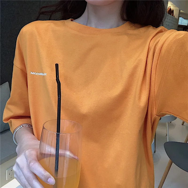 T-shirt Summer Casual New High Elasticity Women Print Embroidery Letter O-neck Short Sleeve T-shirts Female Two Piece suit C52 s |