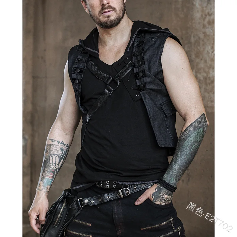 Жилет мужской для Хэллоуина средневековый топ в стиле стимпанк пальто