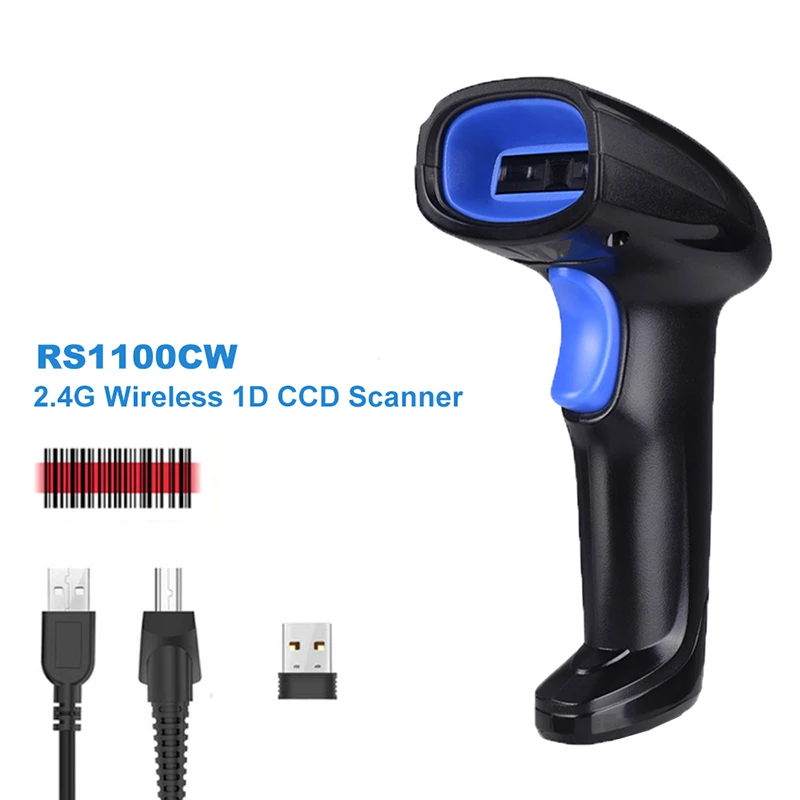 2 4 ГГц Беспроводной сканер штрих кода в 1 & USB2.0 проводной USB Автоматический
