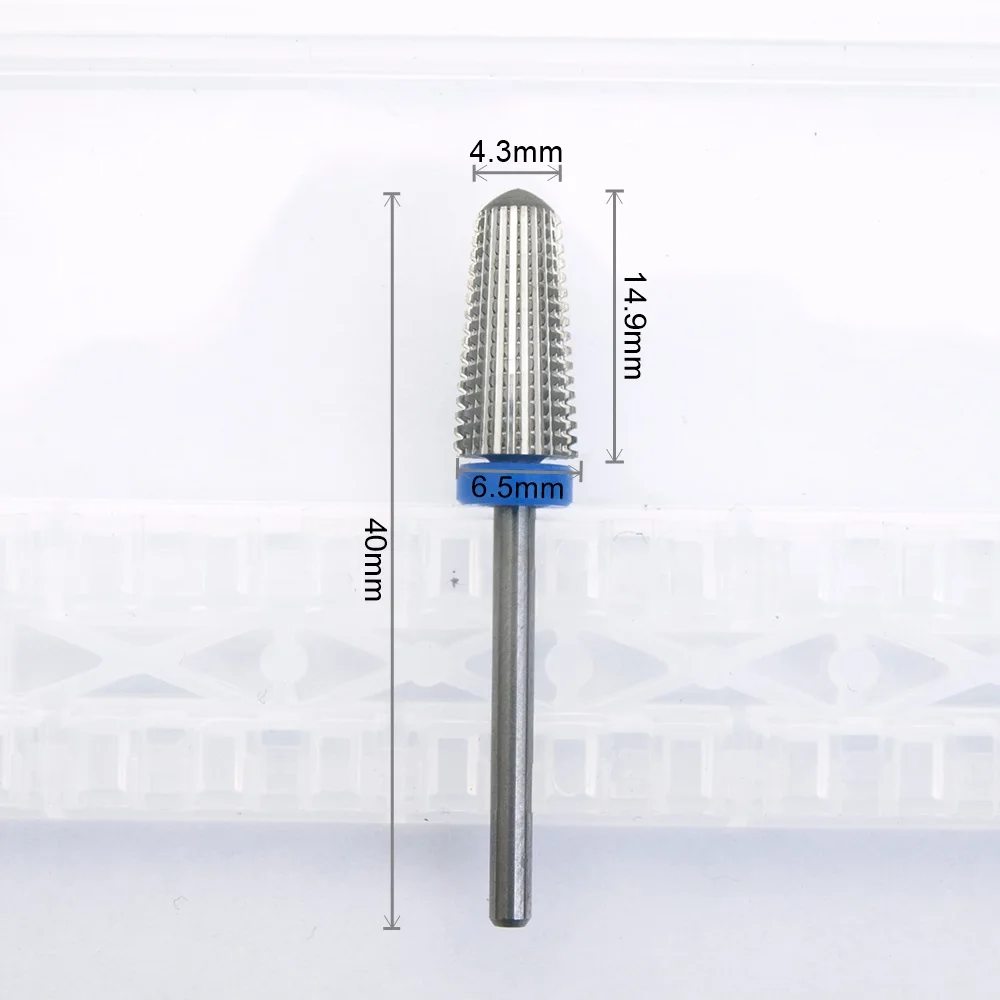 4 in 1 Round Tapered Safety Carbide Nail Drill Bits With Cut Drills Carbide Milling Cutter For Manicure Remove GelAccessories