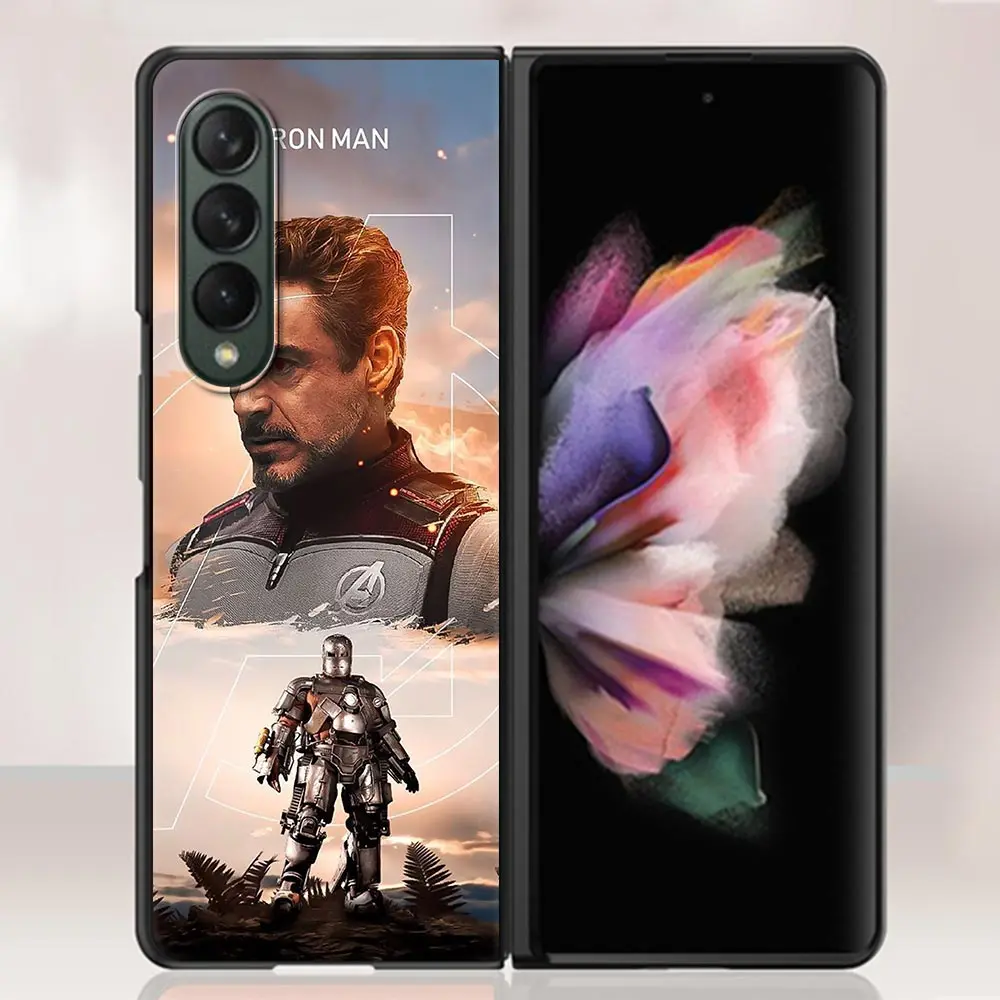 Чехол для телефона Samsung Galaxy Z Fold3 5G z fold 3 zf Жесткий ПК Fundas Iron Man в эстетике - купить по