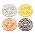 Соединительный браслет из сплава с несколькими отверстиями, плоские полые круглые соединители, фурнитура для самостоятельной сборки ювелирных изделий, ожерелья, аксессуары ручной работы, 20 шт.