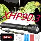 XHP90.3 XHP70.2 светодиодный фонарик, самый мощный фонарик 18650 26650 USB, фонарик, фонарь для охоты, ручсветильник онарь с USB-зарядкой