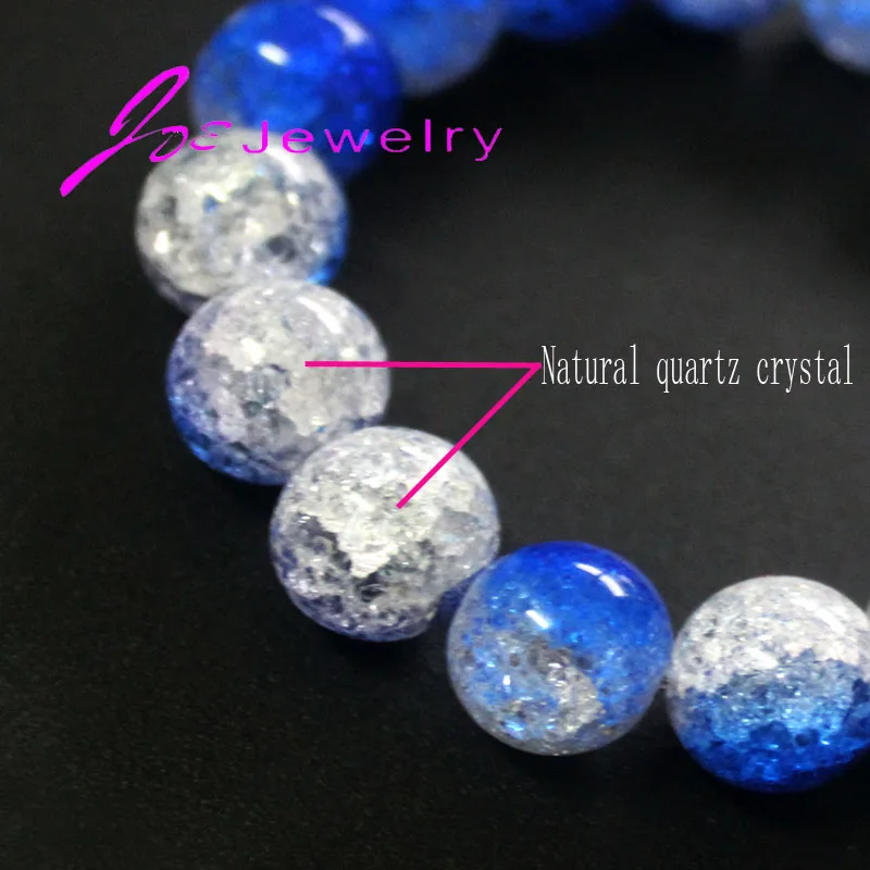 Браслет из натуральных кристаллов и бусин граненые трещины для женщин мужчин